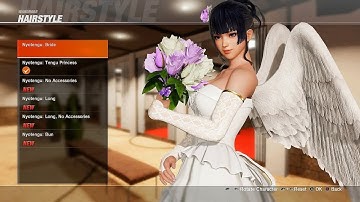 Dead or Alive 6 DLC Wedding Costumes Showcase - DOA Central Outfits & Hairstyles