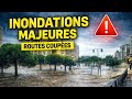 Ref:NZBhbSmHvGI Inondations � montpellier : �pisode m�diterran�en, routes coup�es et vigilance rouge