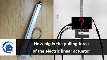 How big is the pulling force of the electric linear actuator