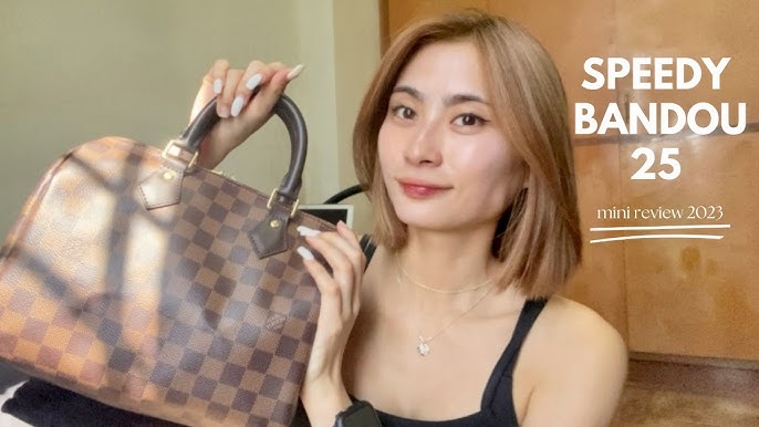 Just got my new speedy bandouliere 25 in damier ebene and it's absolutely  perfect 🥰 : r/Louisvuitton