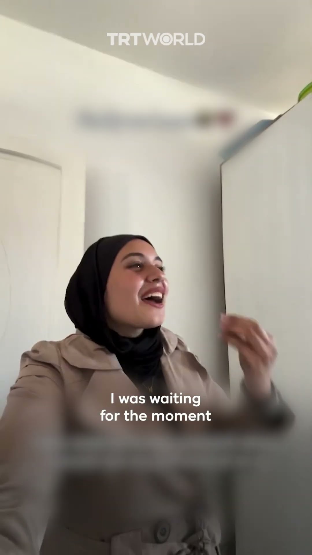 Moment Palestinian girl returns home after a year of displacement