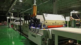 UV roller coating line for plywood