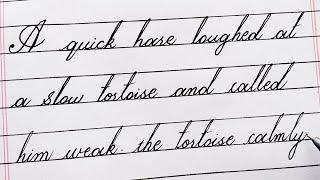 Most beautiful and EASY cursive handwriting for beginners/ very Neat handwriting Update