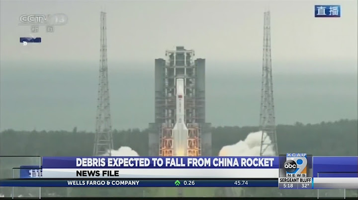 Debris expected to fall from China rocket