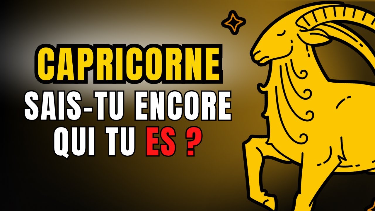 ♑7 SIGNES que le CAPRICORNE est en train de se PERDRE LUI-MÊME (et comment REVENIR au CENTRE)