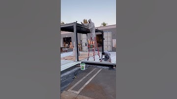 Our shipping container conversion is bar ready! #shorts