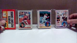 1983 Topps Baseball  Cards Rack Pack break - 35 years old!!!