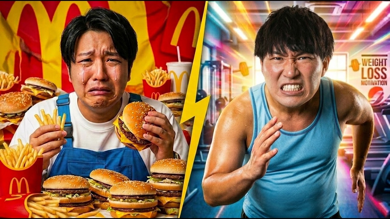 【1ヶ月】毎日強制でマック食べなきゃいけなかったら他の生活習慣でなんとかしようとして逆に痩せるんじゃないかどうか説!!