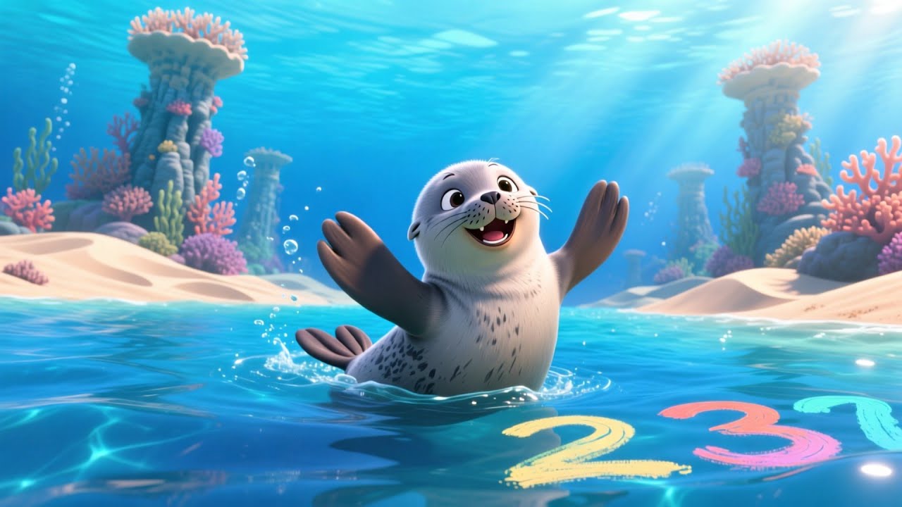 Seal’s Learning Train 🚂🦭 | Fun Educational Song for Kids | Preschool Learning Adventure