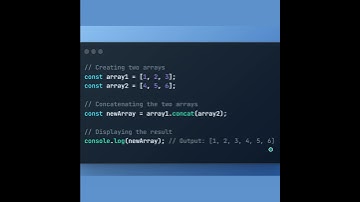 Array Concat() #codm  #node #interviewquestions #code #expressjs #reactjs  #mongodb #nodejs
