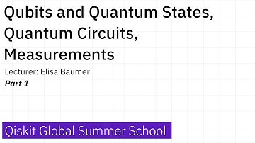 1. Qubits and Quantum States, Quantum Circuits, Measurements - Part 1