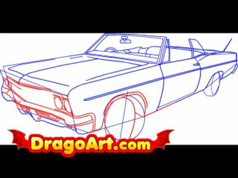 How To Draw A Lowrider Car