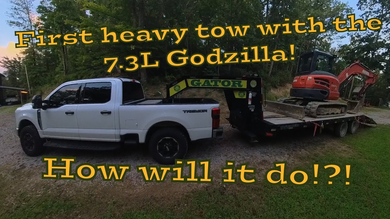 Towing heavy with the Ford super Duty non-diesel. Did it do ok?