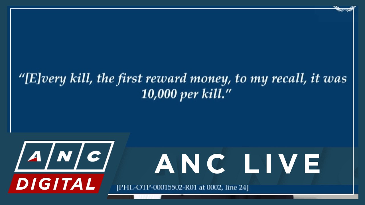 ICC senior trial lawyer: Duterte paid some of the DDS hitmen salaries | ANC