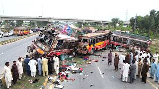 This Bus Was COMPLETELY DESTROYED in a Crash β Pakistani Mechanics Did the IMPOSSIBLE!