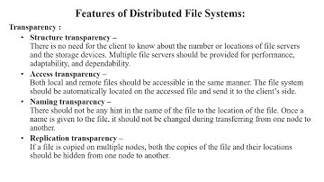 Distributed file system|Features of DFS|File Models File Accessing Models.File Sharing Semantics