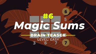 Boost your brain with fun puzzles | Magic Sums | Easy #6 screenshot 5