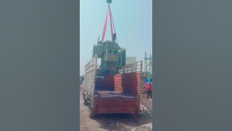 Transformer 200KV Unloading #substation #transmission #transformers #transport