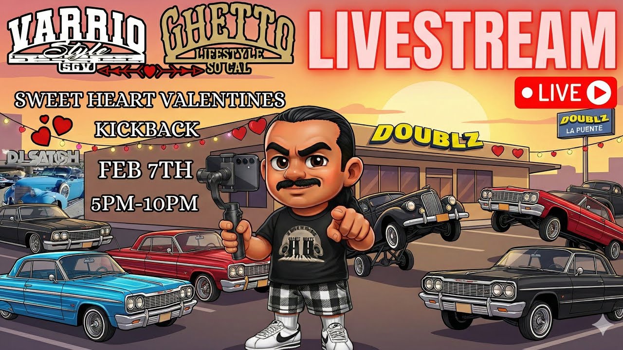 🔴 LA PUENTE CRUISE NIGHT! ❤️ Valentine's Kickback @ Doublz 🍔🚗