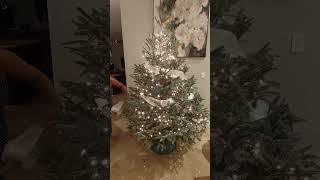 White  Christmas Tree #shortsvideo #shorts #christmas
