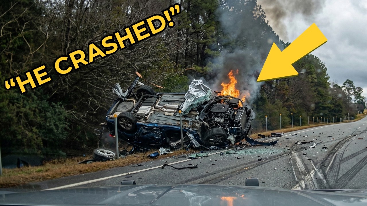 130MPH Police Chase Ends After Perfect Spike Strip Trap - YouTube