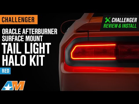 2008-2014 Challenger Oracle Afterburner Surface Mount Tail Light Halo Kit; Red Review & Install