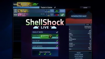 ShellShock Live 1v1: Beating a Level 100 + Daily Challenges & Wheel Spin!