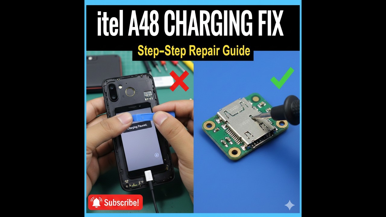 itel A48 Charging Solution | How to Fix itel A48 Not Charging (Step-by-Step)