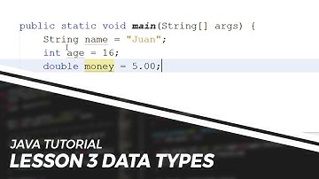 How to use DATA TYPES in JAVA - LESSON 3