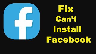 How To Fix Can't Install Facebook Error On Google Play Store in Android | Solve Can't Download Issue