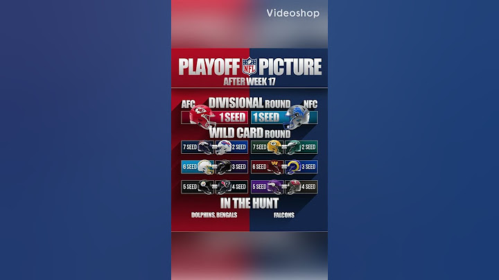 NFL Playoff Picture through Week 17 #nfl #football #playoffs
