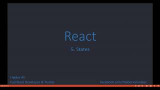 React JS In Urdu ~ React States (Part 4 of 7)