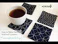 #wisecraftstitchalong Sashiko Coaster 1/Ishidatami (Paving Blocks)