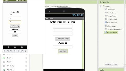 Test Scores Average Calculation App