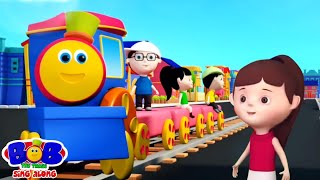 Wheels On The Train, Vehicle Cartoon And Sing Along Song For Kids