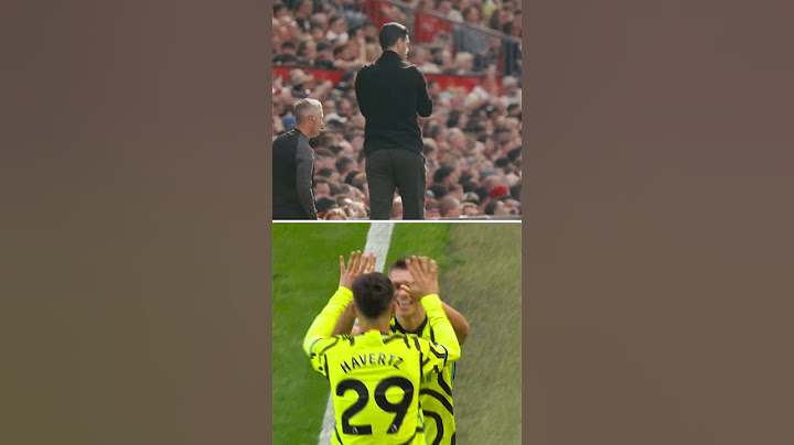 ARTETA REACTS TO TROSSARD'S GOAL AGAINST MANCHESTER UNITED!