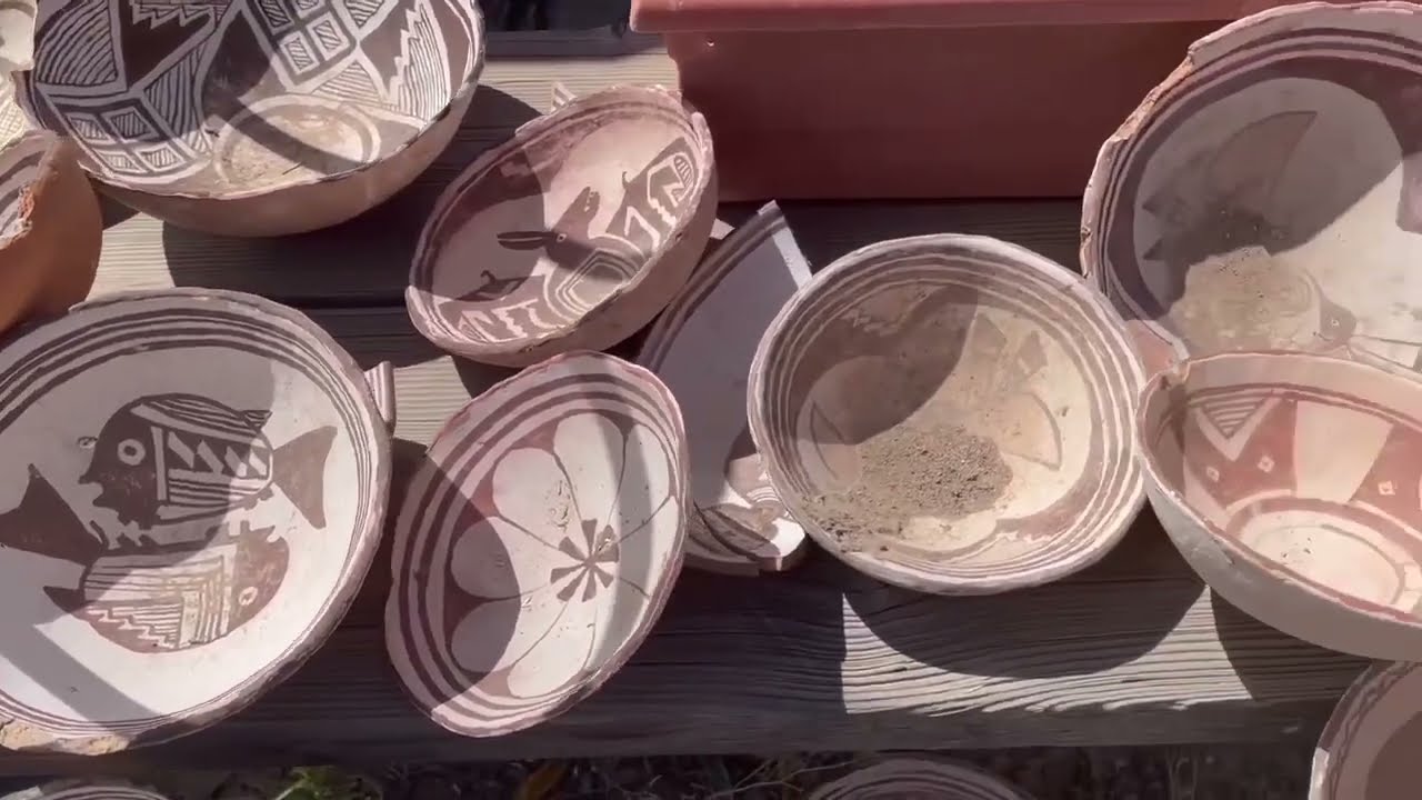 Primitive pottery replication test firing process