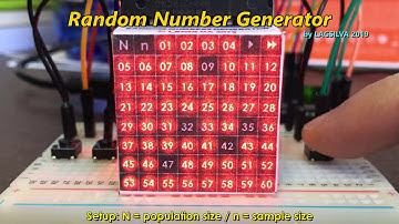 Random Number Generator with 8x8 LED Matrix and Arduino
