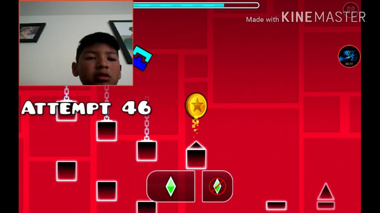 My first time playing geometry dash episode 1 - YouTube