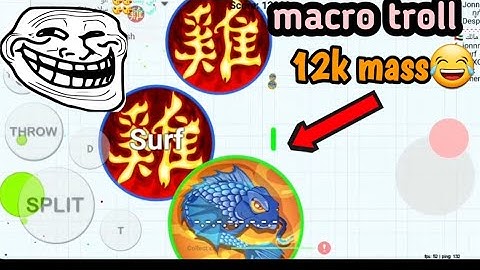 macro trolling - Blob.io (Blob.io macro troll) "Fake small mass cell" LOL