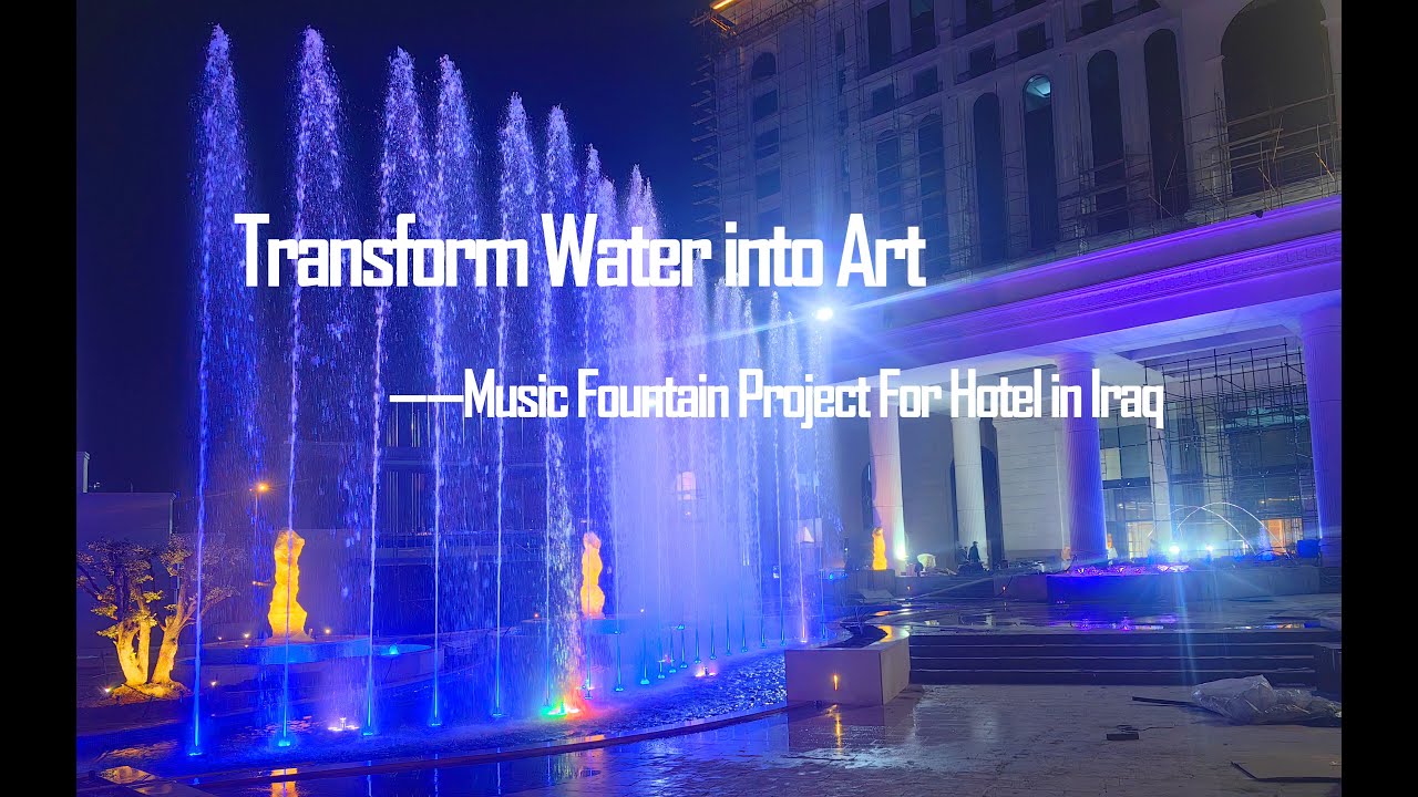 Hotel Dancing Fountain Installation & Construction in Iraq | Himalaya Music Fountain Design & Supply