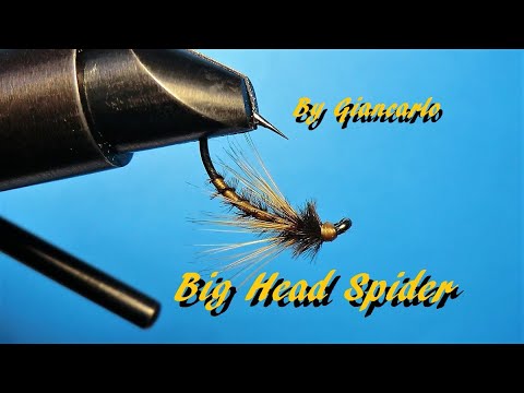FLY TYING TIE BIG HEAD SPIDER By Giancarlo - YouTube
