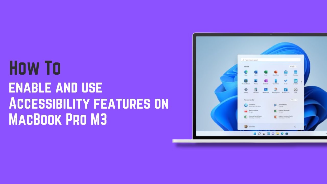 How to enable and use Accessibility features on MacBook Pro M3 - YouTube