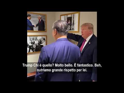 Video Trump mostra a Xi Jinping la loro foto insieme: Abbiamo grande rispetto per Lei