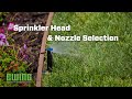 Landscape Irrigation Sprinkler Head and Nozzle Selection