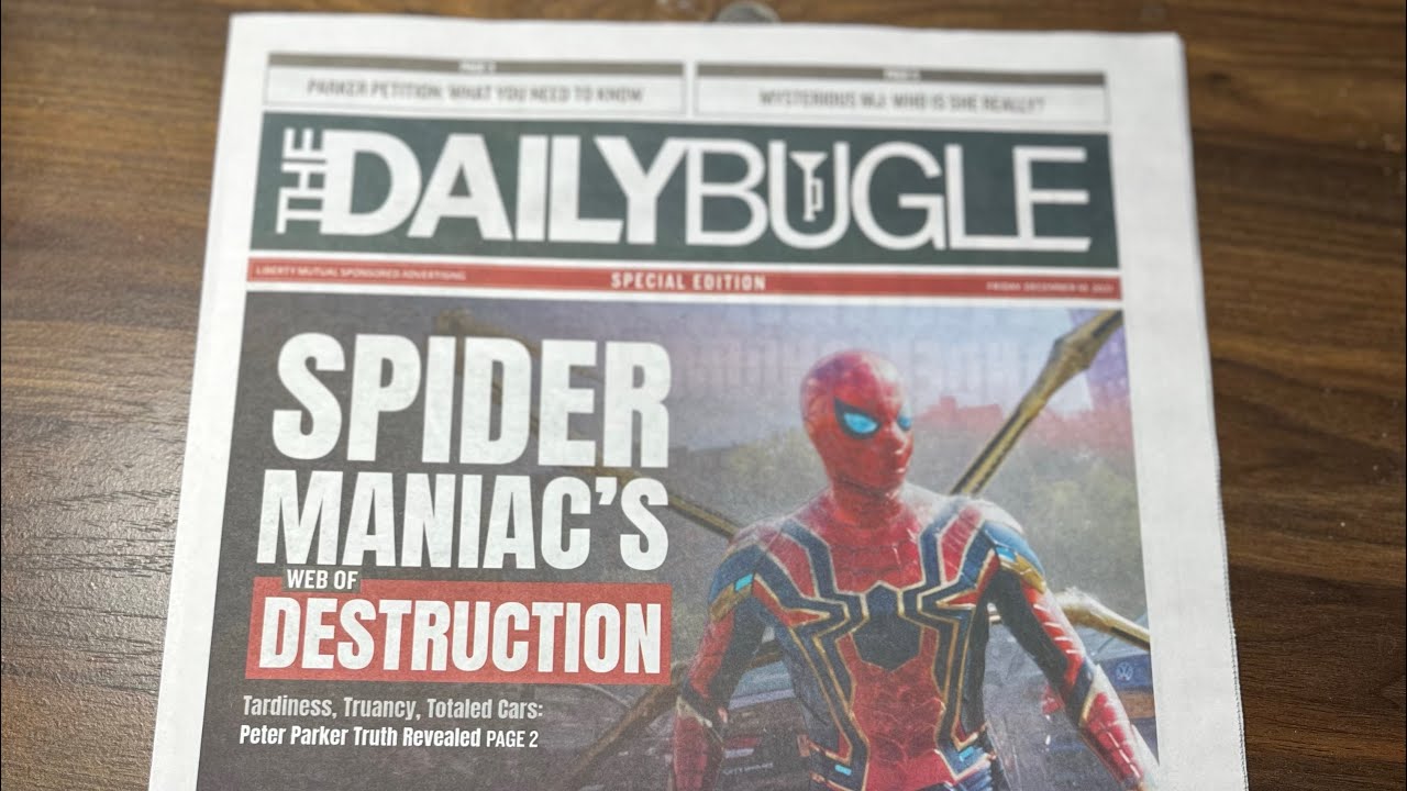 A Sneak Peek At “The Daily Bugle” Newspaper (“Spider-Man: No Way Home” Press Unboxing)