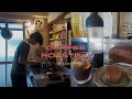 築40年25歳ひとり暮らし|コーヒーおうち焙煎をアイスコーヒーに🧊☕️パウンドケーキと共に穏やかなおやつ時間🍰🌿