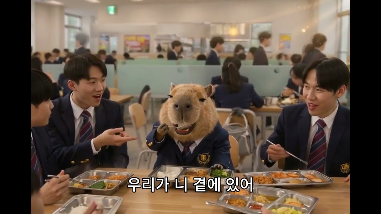 카피바라 고등학교 입학식 축하곡 🎓 새로운 도전, 빛나는 미래 #카피바라 #고등학교 #입학식