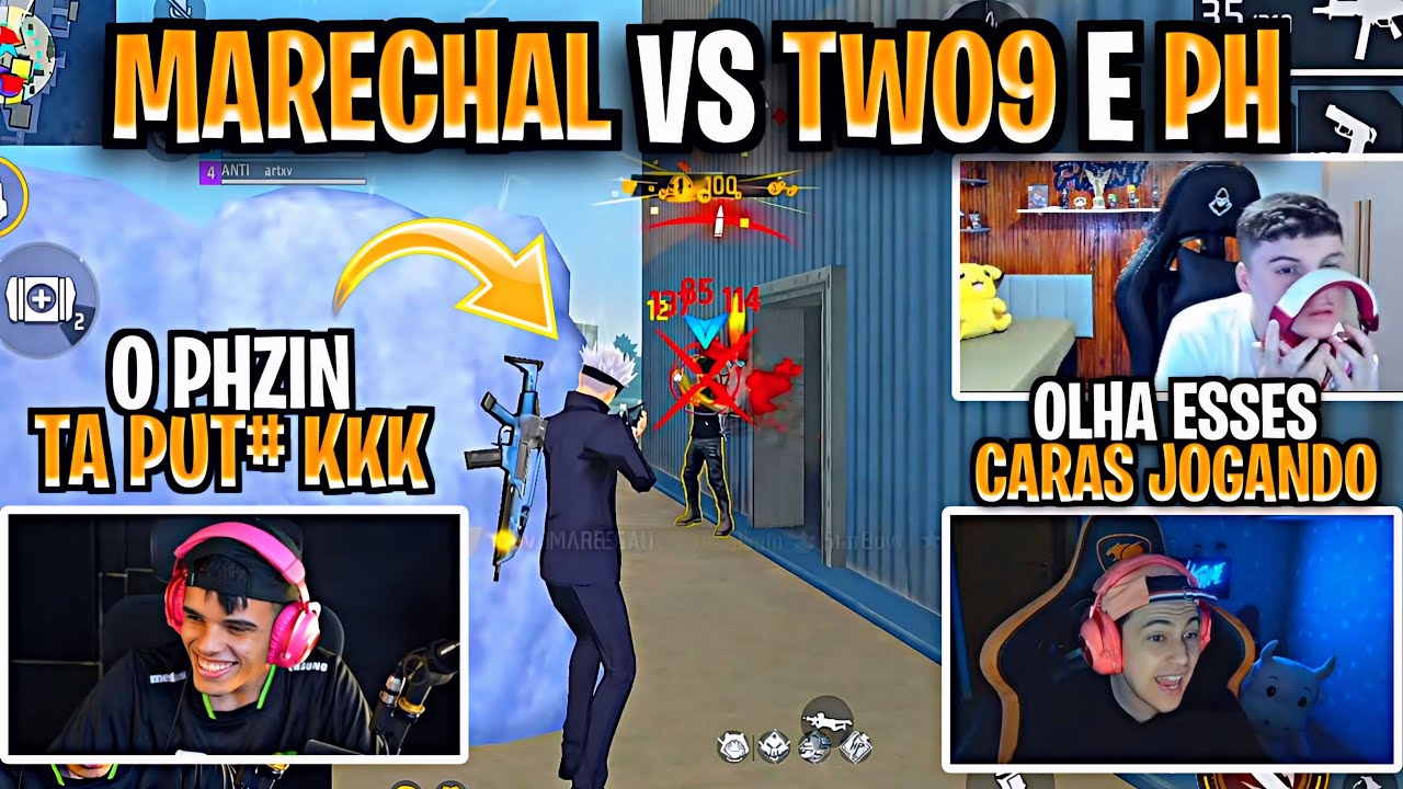 O 2x2 APOSTADO VIROU CAOS 🔥 PHZIN EXPLODIU E MARECHAL FOI VER A REAÇÃO 😳