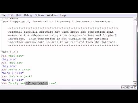 Python Programming Tutorial   6   Strings